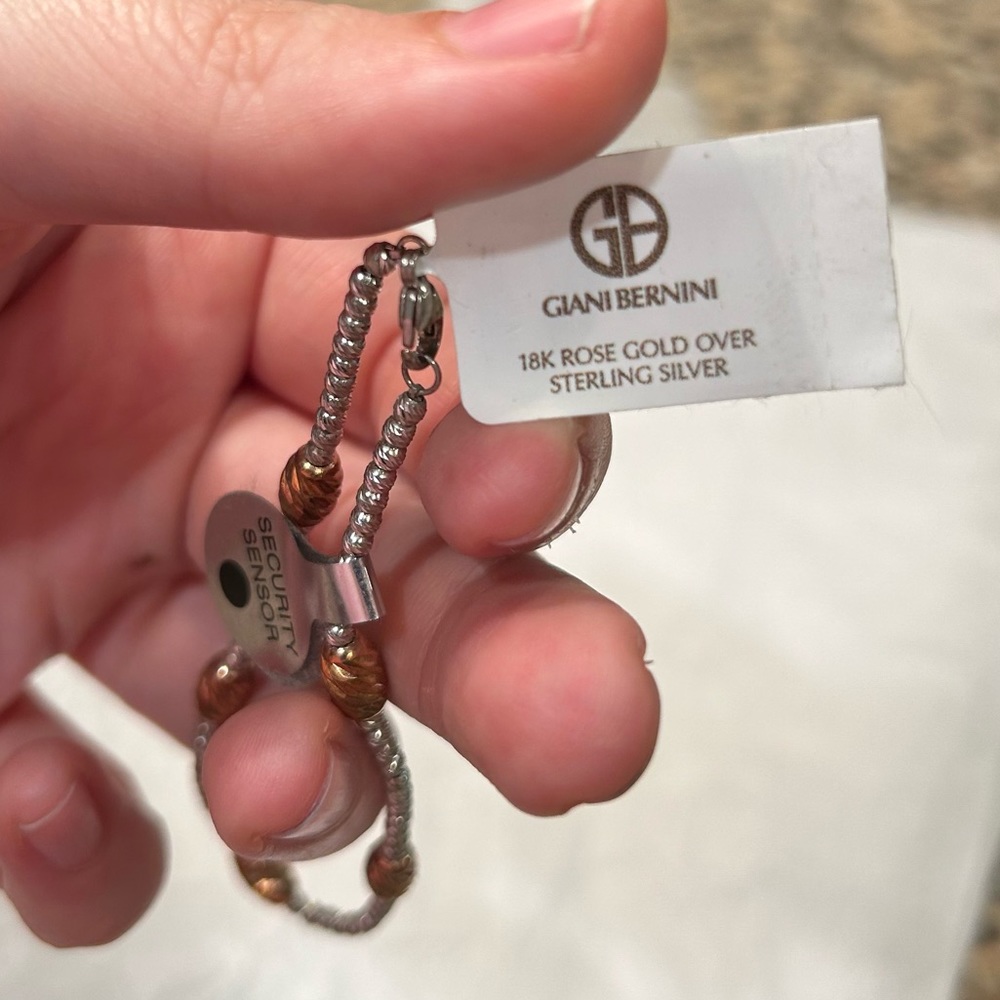 NWT Giani Bernini 18K Rose Gold Over Sterling Silver Bracelet! - Picture 2 of 5